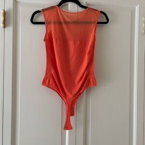 Vibrant coral/orange Women's Bodysuit